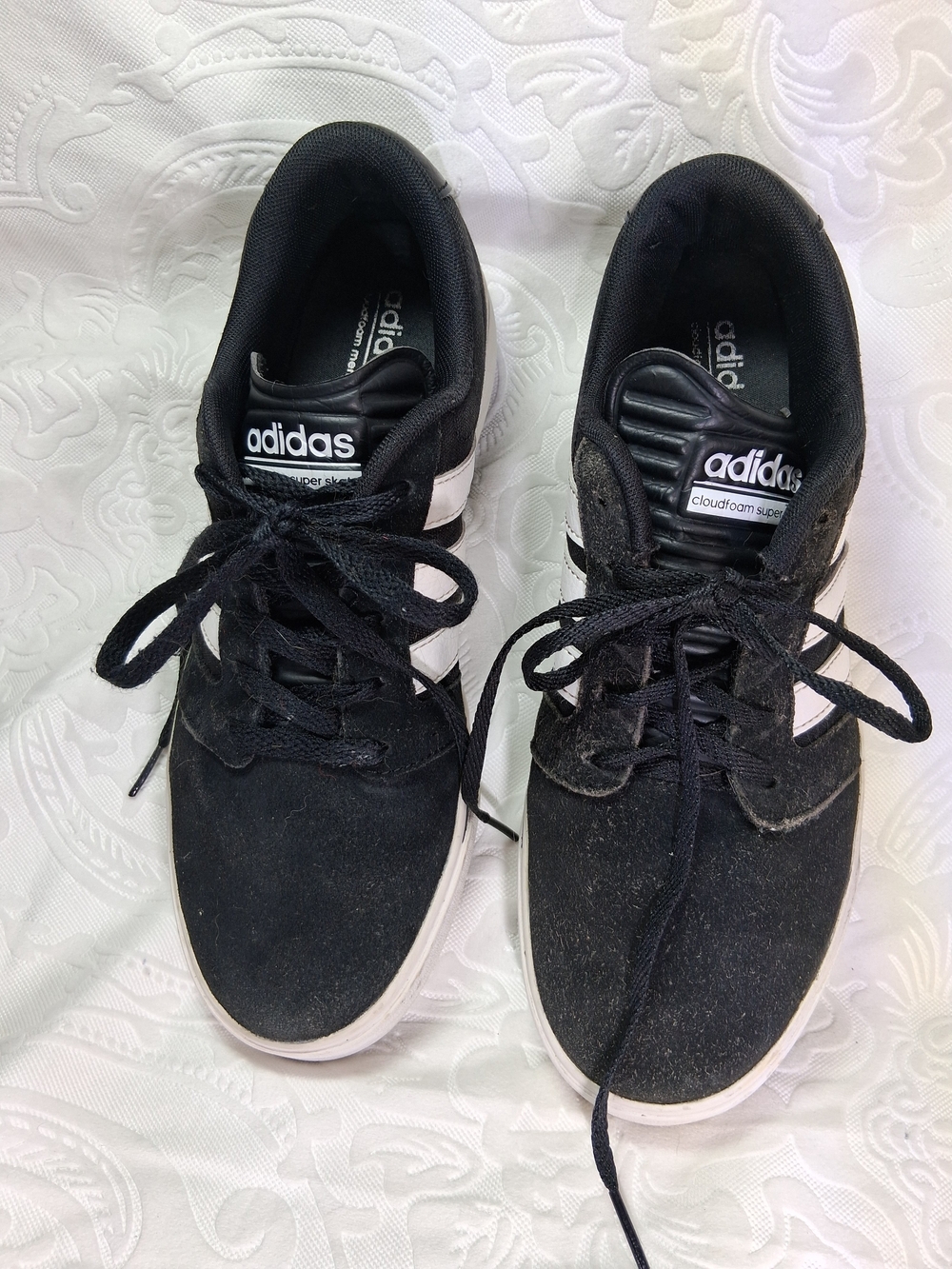 adidas Kids Black and White Low-Top Sneakers